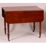A late Georgian mahogany Pembroke table, in the manner of Gillows,