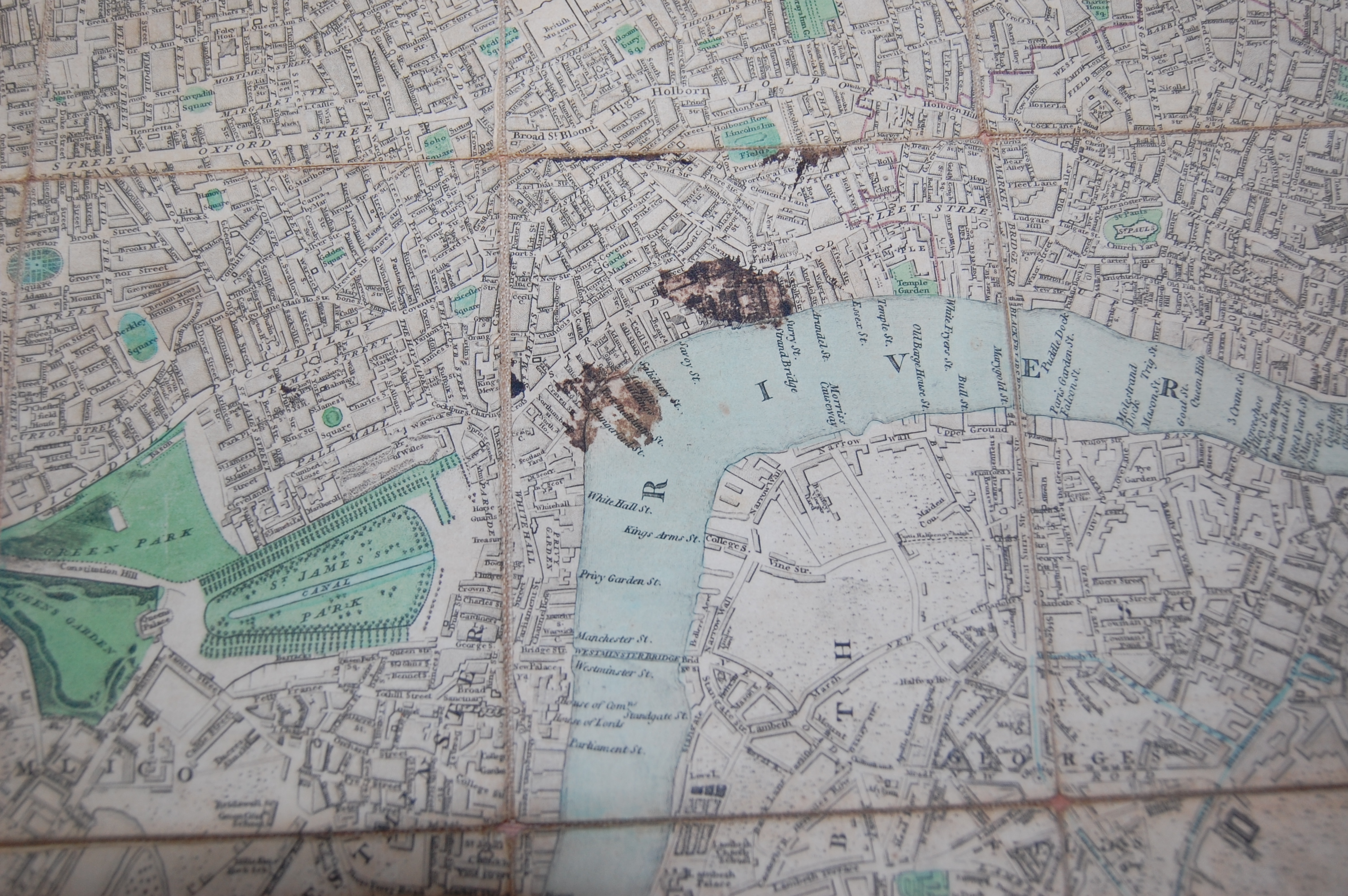 CARY's New Pocket Plan of London, Westminster and Southwark, London, January 1709, folding segmented - Image 3 of 5