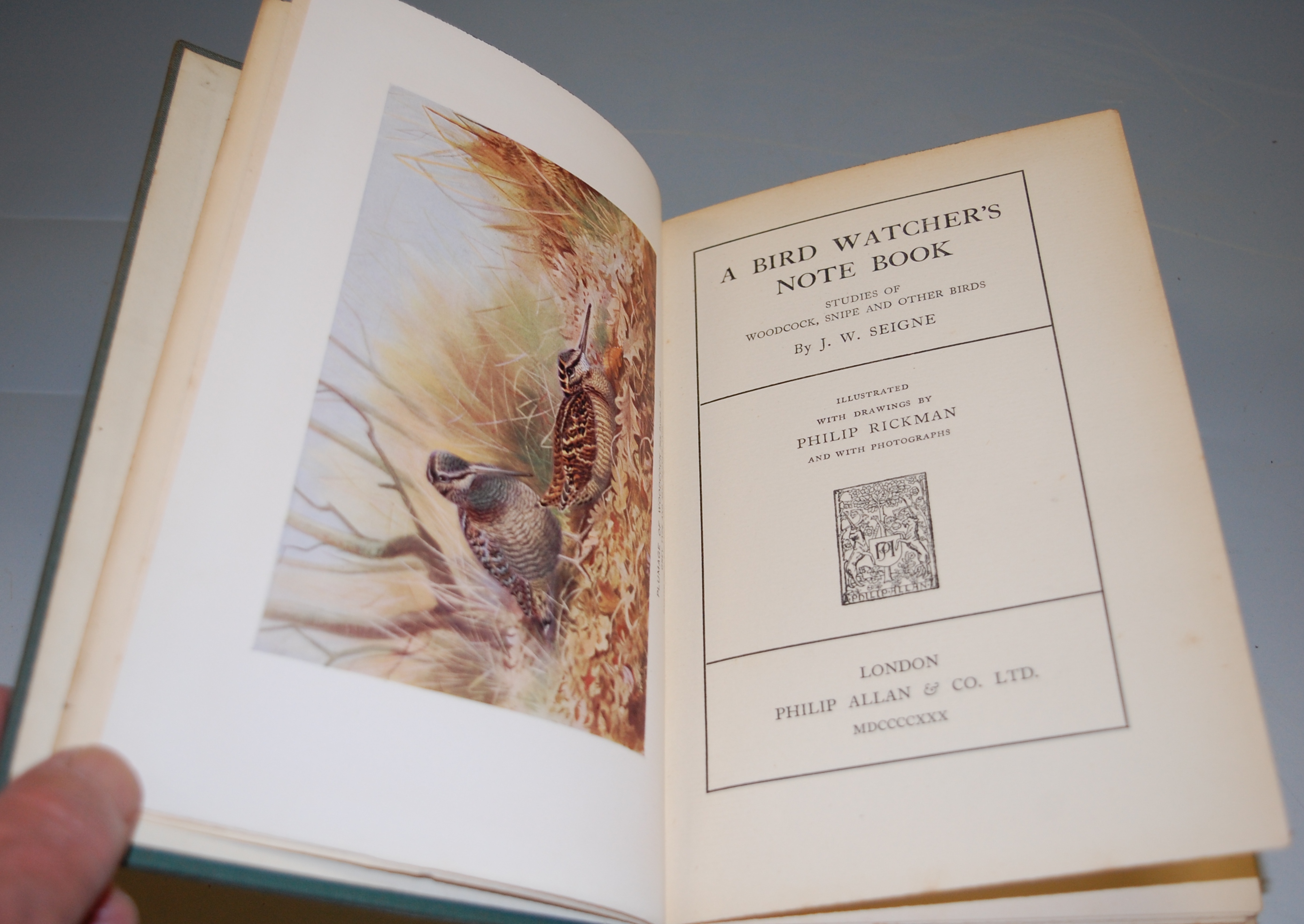 HUDSON W.H. Birds in London, London 1898, 1st edition, 8vo cloth; British Birds 1902, 8vo cloth, a. - Image 6 of 8