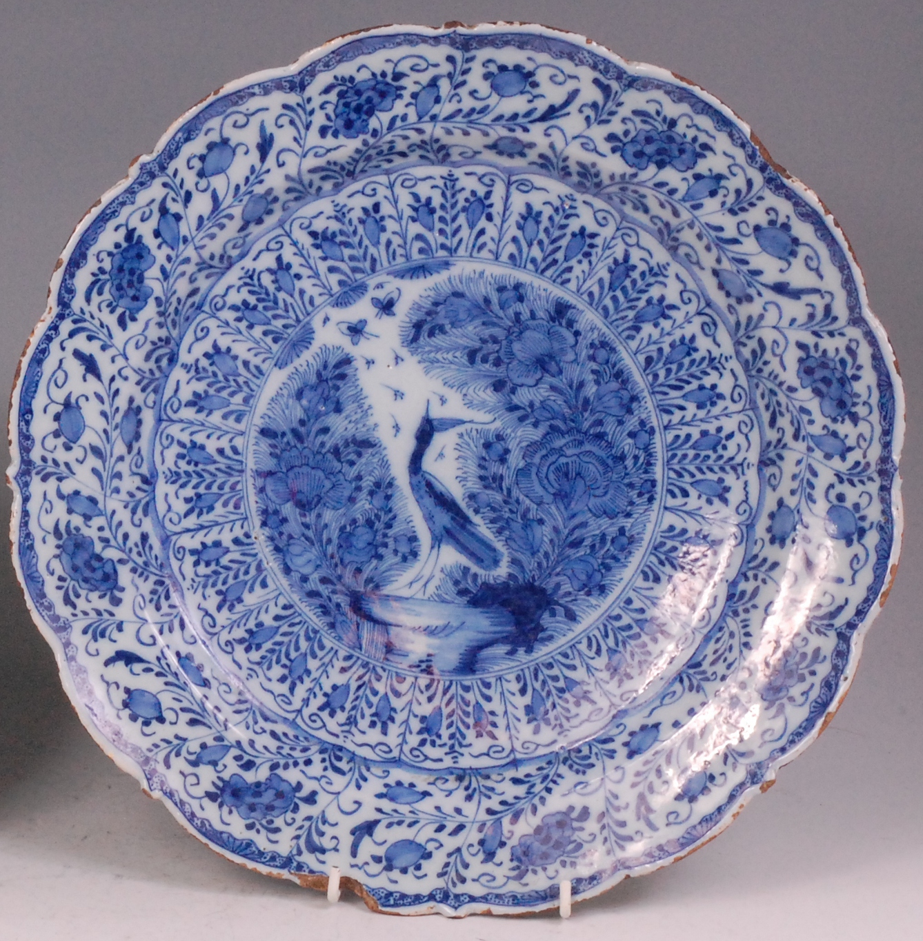 An 18th century Dutch Delft charger,