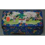 A 20th century Chinese enamel on copper box (with losses)