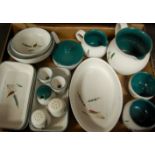 A Denby stoneware part tea and dinner service in Wheatsheaf pattern