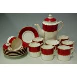 An early 20th century Coalport part coffee service