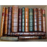 A small collection of 19th century leather bindings to include political examples