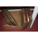 Ten gilt and wood based picture frames of various sizes