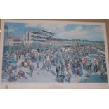 After Terence Cuneo - The Derby Day, signed lithograph,