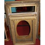 Four 19th century gilt picture frames of various sizes