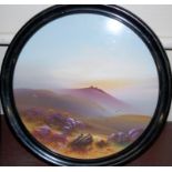 Frank Holmes - Pair; Highland landscapes, watercolours, both signed lower left and framed as ovals,
