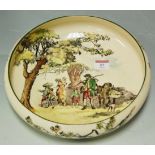 A Royal Doulton Old English Scenes shallow bowl,