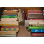 Four boxes of literature to include cookery examples