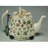 A modern Portmeirion tea-table teapot Condition Report / Extra Information Some losses to