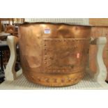 A mid sized riveted Victorian copper copper