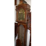 An early 19th century mahogany long case clock, the arch brass dial signed Charles Duplock of