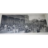 After Dickinsons - Lords_The Pavillion_'Stumps Drawn', monochrome print,