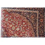 A modern Keshan rug,