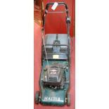 A Briggs & Stratton Hayter petrol driven lawnmower,