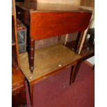 A circa 1900 mahogany single drawer side table,