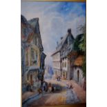 Charles James Keats RBA (19th/20th century) - Dinan, watercolour, signed and dated lower left 1910,