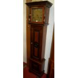 Samuel Coxall of Royston late 18th century longcase clock, the square brass dial (w.