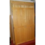 A modern ash double door wardrobe (requires assembly)