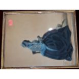 A Victorian silhouette watercolour with body colour, 27x22cm Provenance - ex Rushbrooke Hall,