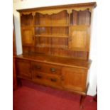 An early 20th century oak dresser of good size