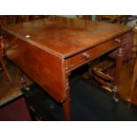 A late Georgian mahogany Pembroke table, in the manner of Gillows,