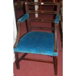 A collection of eleven near-matching 19th century mahogany pierced ladderback dining chairs,