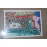 Assorted pictures and prints to include Paul Beak, lithograph,
