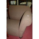 An Edwardian upholstered drop-end two seater sofa;