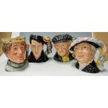 Four Royal Doulton character jugs to include;