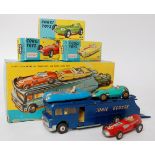 Corgi Toys, gift set 16, Ecurie Ecosse racing transporter set and 3 cars,