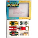 Corgi Toys, Gift Set 37, Lotus Racing Team, comprising of 490 VW breakdown truck, red trailer,