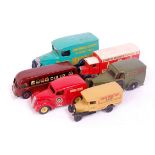 6 assorted mixed scale White Metal kit built delivery vans, to include a Motorkits No.