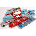 15 assorted loose and playworn Corgi Toys, to include Rover 2000 Rally, Volkswagen delivery van,