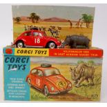 Corgi Toys, 256, Volkswagen 1200 Rally, red body with RN18, steering wheel to roof with spun hubs,