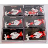 Minichamps 1/43rd scale Mclaren Mercedes Formula 1 Group, all from Edition Number 43,