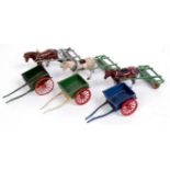 Britains, lead farm, 3x 9F horse rollers,