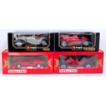 10 Boxed 1/18th and 1/16th scale Burago and Polistil diecast vehicles,
