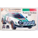 Nichimo, 1/10th scale plastic kit for a Lancia Stratos HF Monte Carlo rally car, unmade,