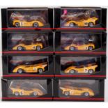 Minichamps 1/43rd scale CAM AM series Mclaren Group, 8 plastic cased examples,