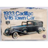 Gakken 1/16th scale plastic kit for a 1933 Cadillac V-16 Town Car,