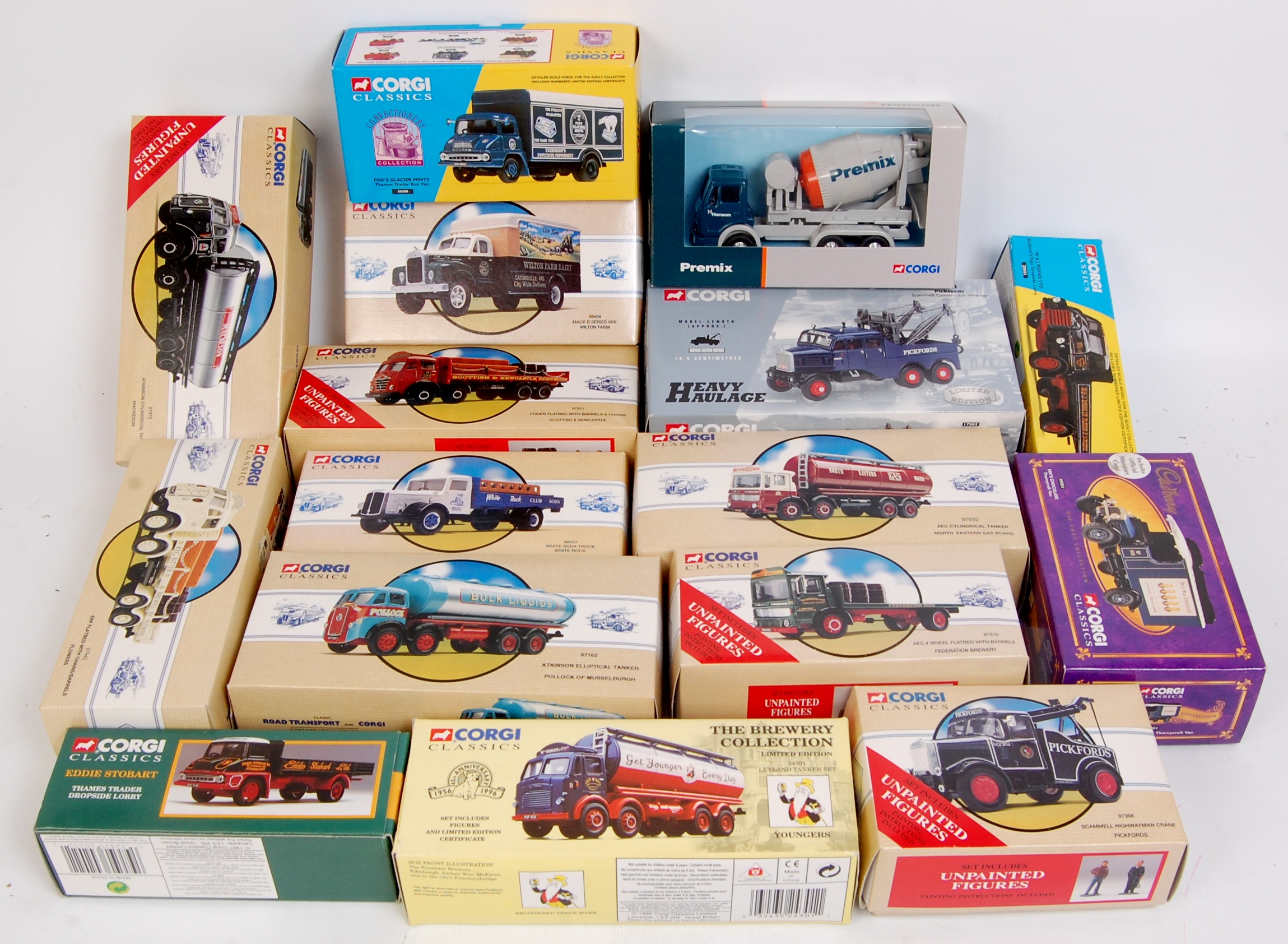 Corgi Classics Boxed Diecast Group, 16 Boxed Examples, All Appear as issued,