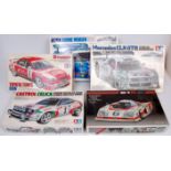 World Rally, Sports Car, Stock Car and Super Stock plastic car kit group,