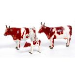 Britains, very rare group Ayreshire bull 784, Ayreshire cow 785, and Ayreshire calf 786,