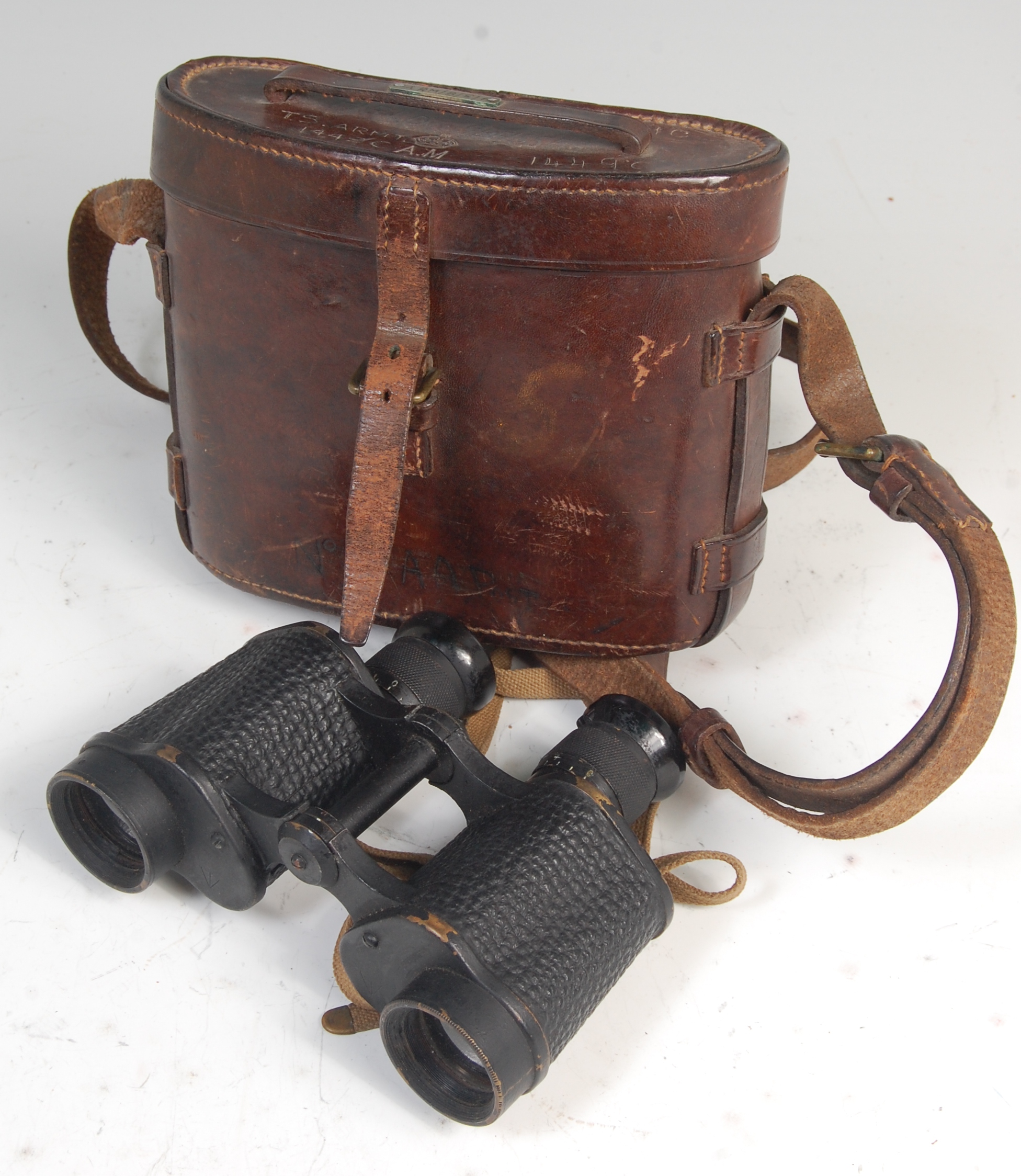 A pair of WW II Air Ministry binoculars, marked N.