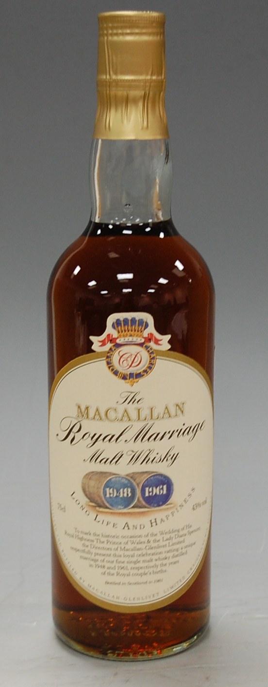 The Macallan Royal Marriage single malt whisky, 1948 and 1961,