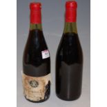 Aloxe-Corton 'Domaine Latour', 1976, Cote de Beaune, two bottles (one lacking label,
