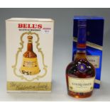 Bell's scotch whisky, in celebration commemorative decanter, 75cl, boxed; and a V.S.O.P.