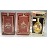 Dimple 15 year old scotch whisky, 75cl, 43%, boxed; one other; and a Dimple Deluxe scotch whisky,